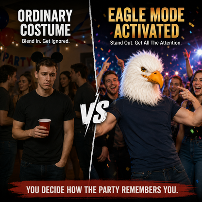 🦅 Realistic Bald Eagle Mask – Become The Center Of Attention Anywhere