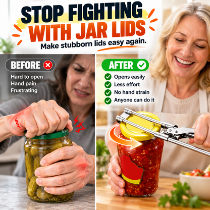 🫙 Easy-Grip Adjustable Jar Opener – Open Stubborn Lids With Less Effort