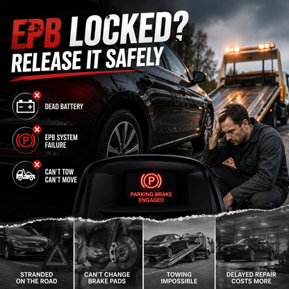 🚗 EPB Emergency Brake Release Tool – Dual Motor Control | Universal Electronic Parking Brake Service Kit