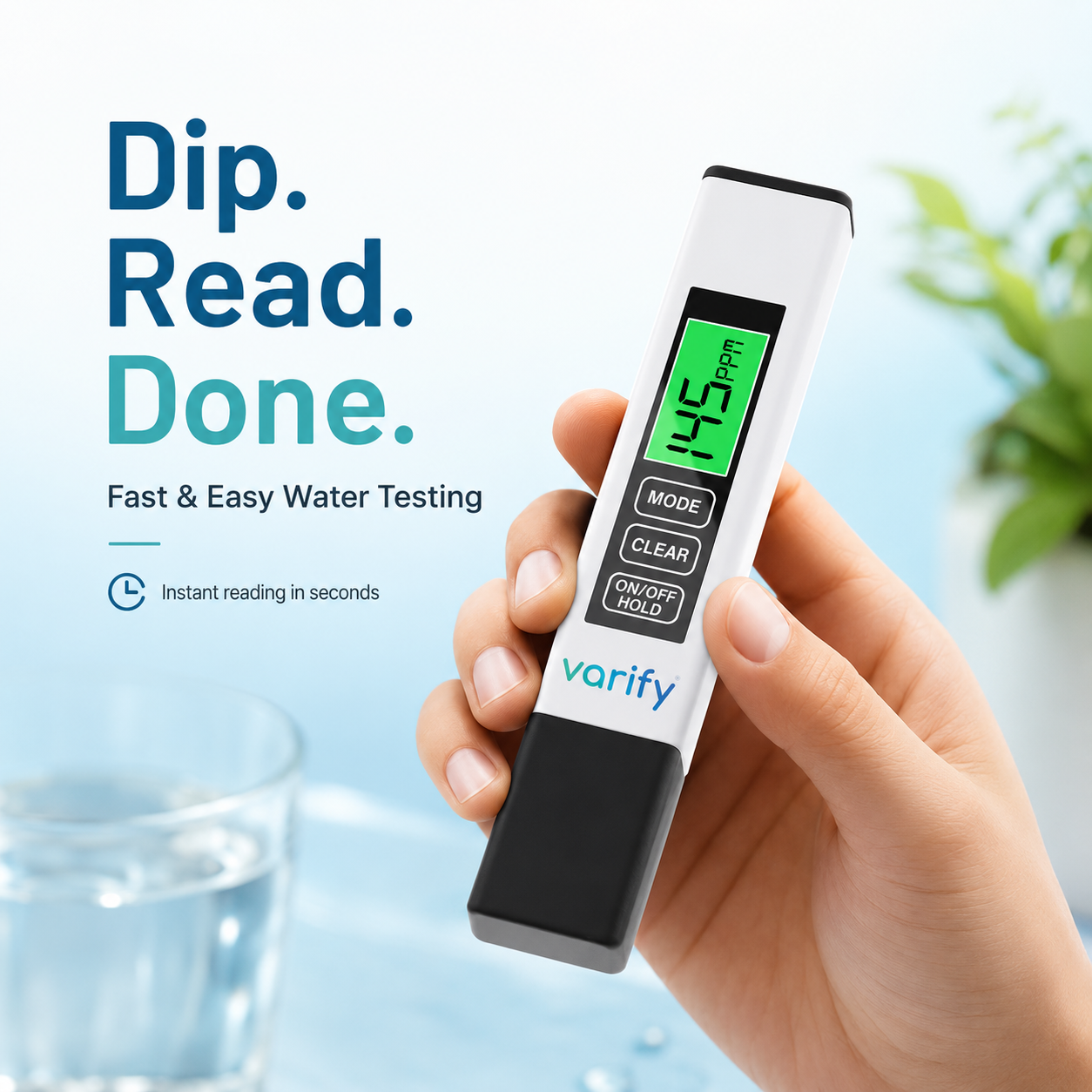 💧 4-in-1 Digital Water Tester – Fast TDS, EC & Temperature Readings