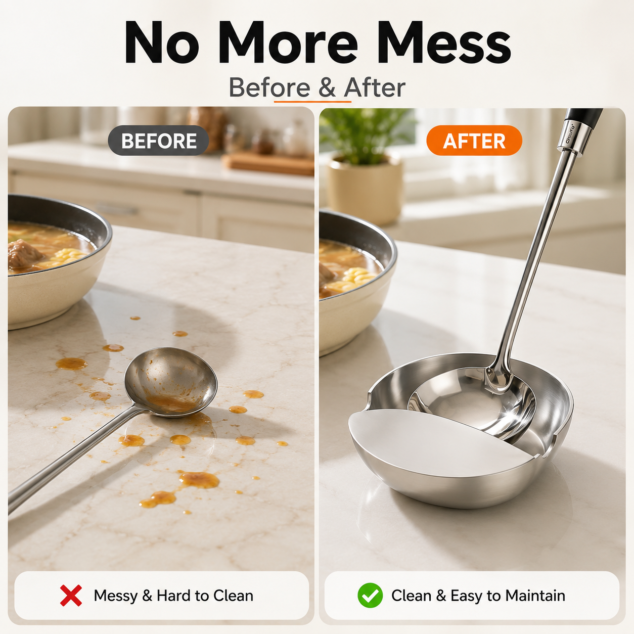 ✨ Stainless Steel Pot Lid & Spoon Rest – Keep Your Counter Clean While You Cook