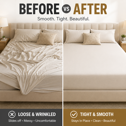 🛏️ 4PCS Invisible Bed Sheet Holders – Keep Sheets Tight & Wrinkle-Free
