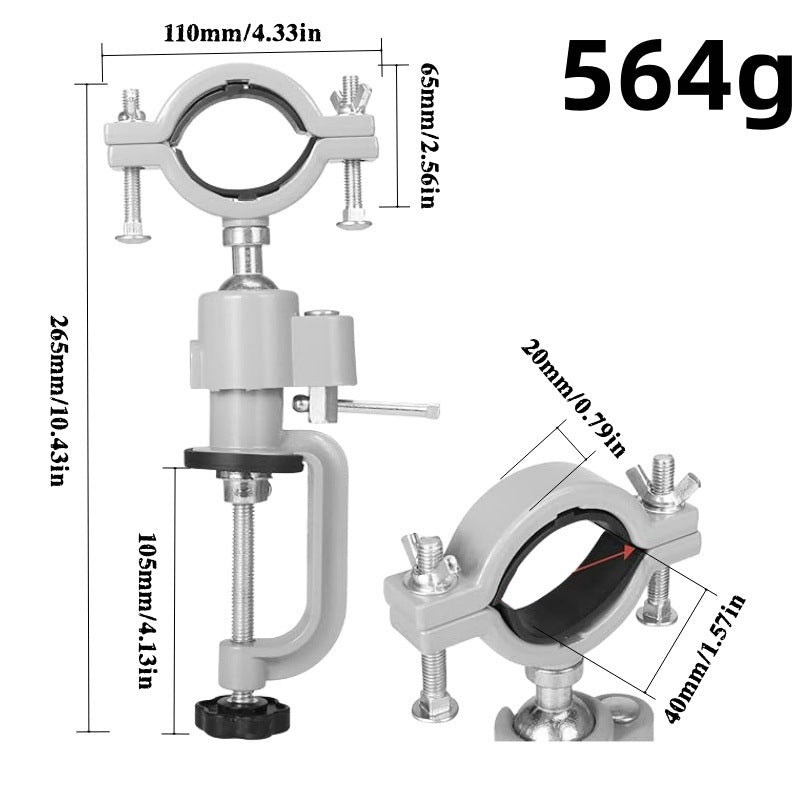 3" Aluminum Work Bench Vise - 360° Swivels, Universal Clamp, 2" Jaw Opening, Rotating Design, New, Swivels 360°, Aluminum Body, 45° Tilt Adjust, 360 Degrees Rotating Jaw
