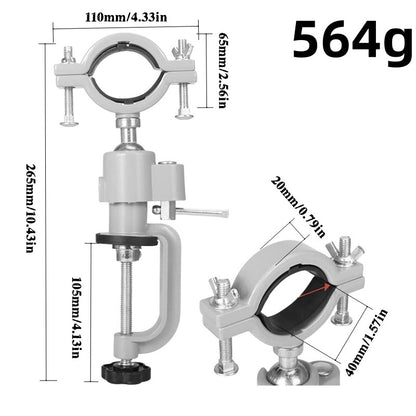 3" Aluminum Work Bench Vise - 360° Swivels, Universal Clamp, 2" Jaw Opening, Rotating Design, New, Swivels 360°, Aluminum Body, 45° Tilt Adjust, 360 Degrees Rotating Jaw