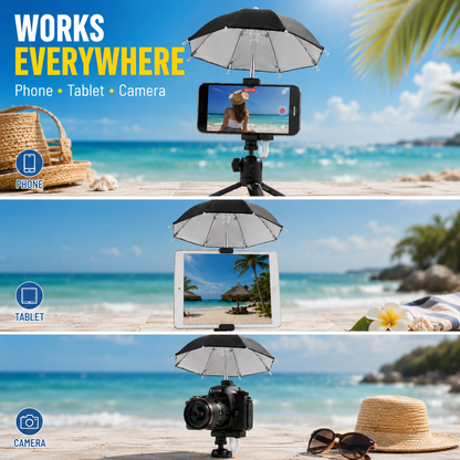 ☂️ Mini Sunshade Umbrella for Phones & Cameras