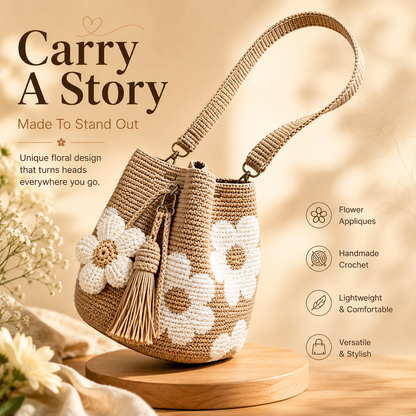 Handmade Crochet Flower Bag – A Dream Woven With Love
