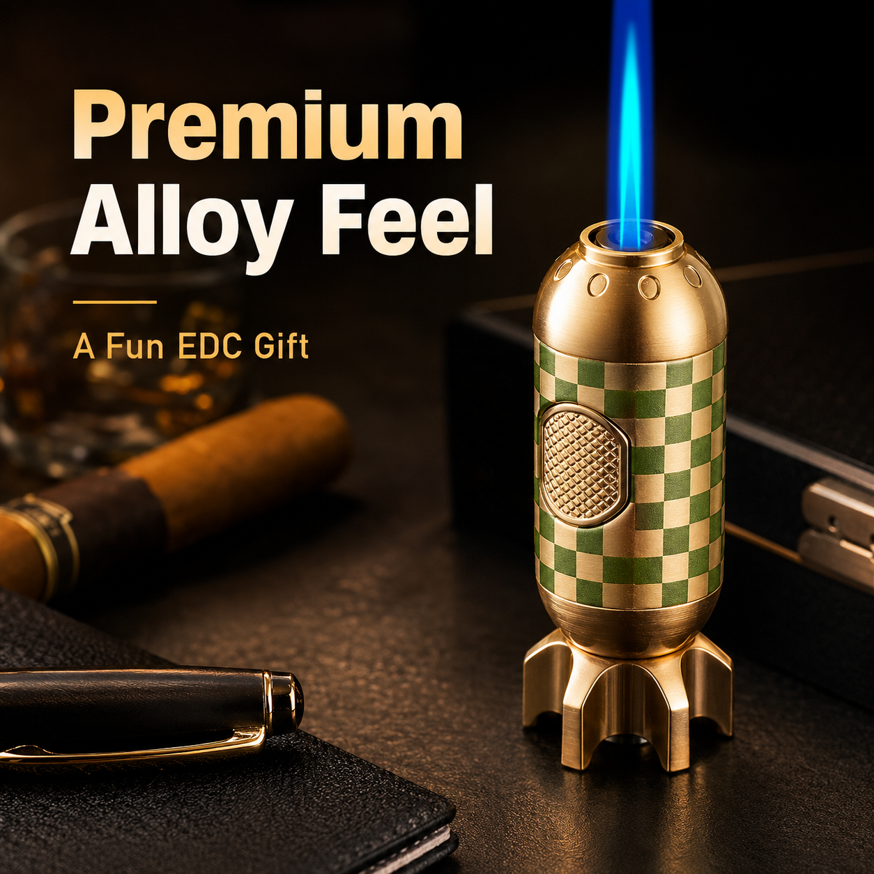 💣 Hardcore EDC Fidget Lighter – Atomic Bomb Shape