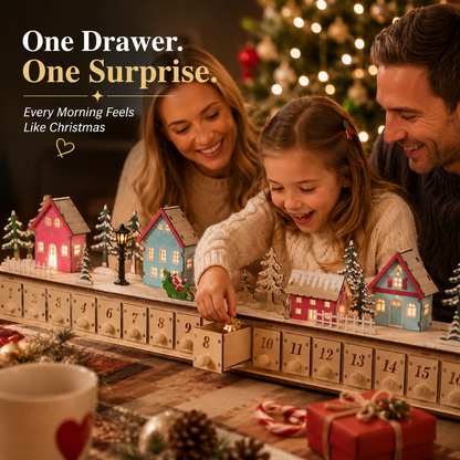 🎄 LED Christmas Village Advent Calendar – Create Magical Holiday Traditions