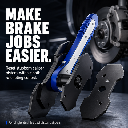 🔧 Ratcheting Brake Caliper Piston Press Tool – Faster, Easier Brake Pad Changes