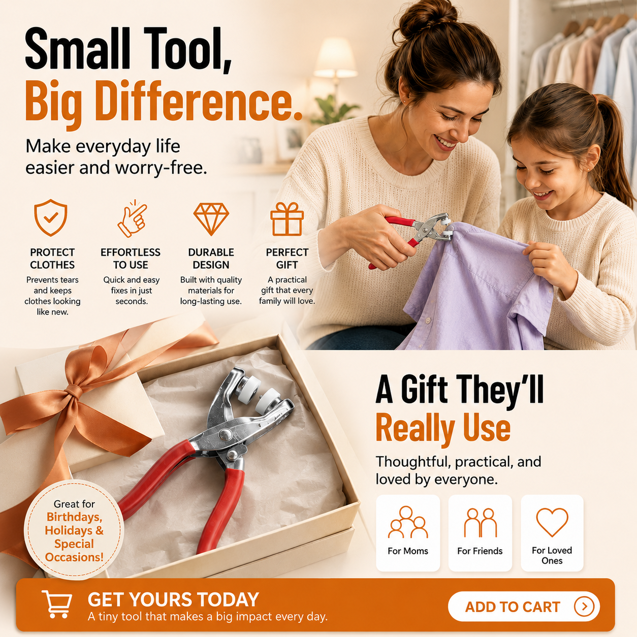 🧵 No-Sew Snap Button Pliers Kit | Quick Clothing Repair & DIY
