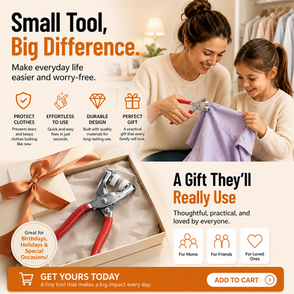 🧵 No-Sew Snap Button Pliers Kit | Quick Clothing Repair & DIY