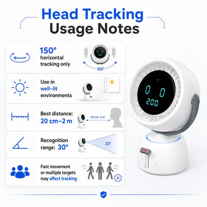 🔥 LAST DAY 50% OFF | Breeze Follows You™ AI Head Tracking Fan