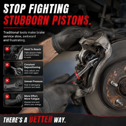 🔧 Ratcheting Brake Caliper Piston Press Tool – Faster, Easier Brake Pad Changes