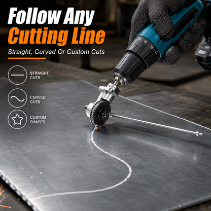 🔥 Electric Drill Metal Cutter Attachment – Turn Your Drill Into a Power Shear for Thin Steel, Aluminum & Roofing Panels