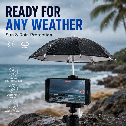 ☂️ Mini Sunshade Umbrella for Phones & Cameras