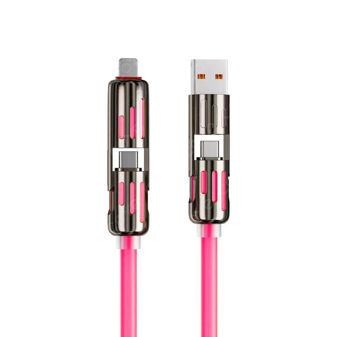 4-in-1 240W Charging Cable – One Cable for iPhone 17, MacBook & Samsung