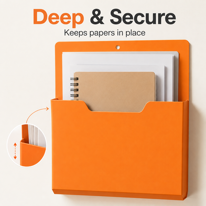 🧲 4pcs Magnetic File Organizer – Clear Clutter & Save Space