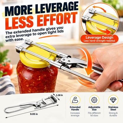 🫙 Easy-Grip Adjustable Jar Opener – Open Stubborn Lids With Less Effort