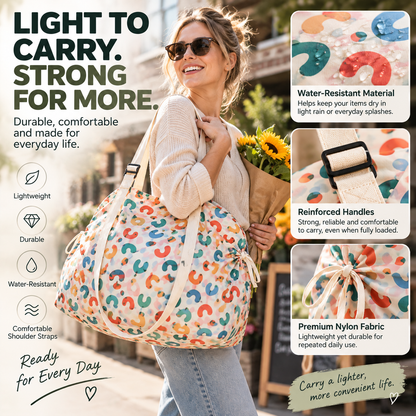 🛍️ Extra-Large Foldable Shopping Bag – Lightweight, Water-Resistant & Portable