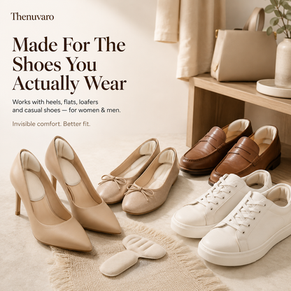 🔥 5-Pair Pack | Comfort Heel Fit Pads – Anti-Slip Cushioned Shoe Inserts for Better Fit & Heel Comfort**