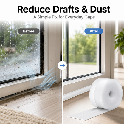 🚪 ClearSeal™ Weatherproof Door & Window Seal Strip – Stop Drafts, Dust & Water Gaps