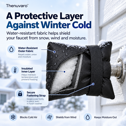 ❄️ Winter Faucet Covers 4-Pack — Protect Outdoor Faucets From Freezing & Costly Repairs