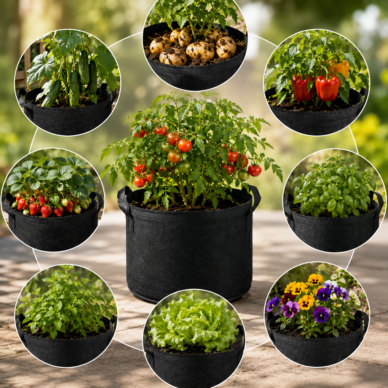 🌱6pack Backyard Harvest Grow Bag™