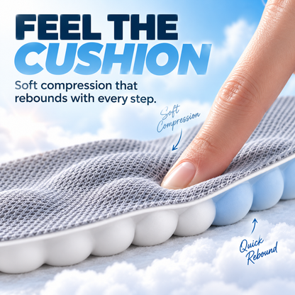 ☁️ 4D Cloud Comfort Insoles – Soft Cushioning & All-Day Support