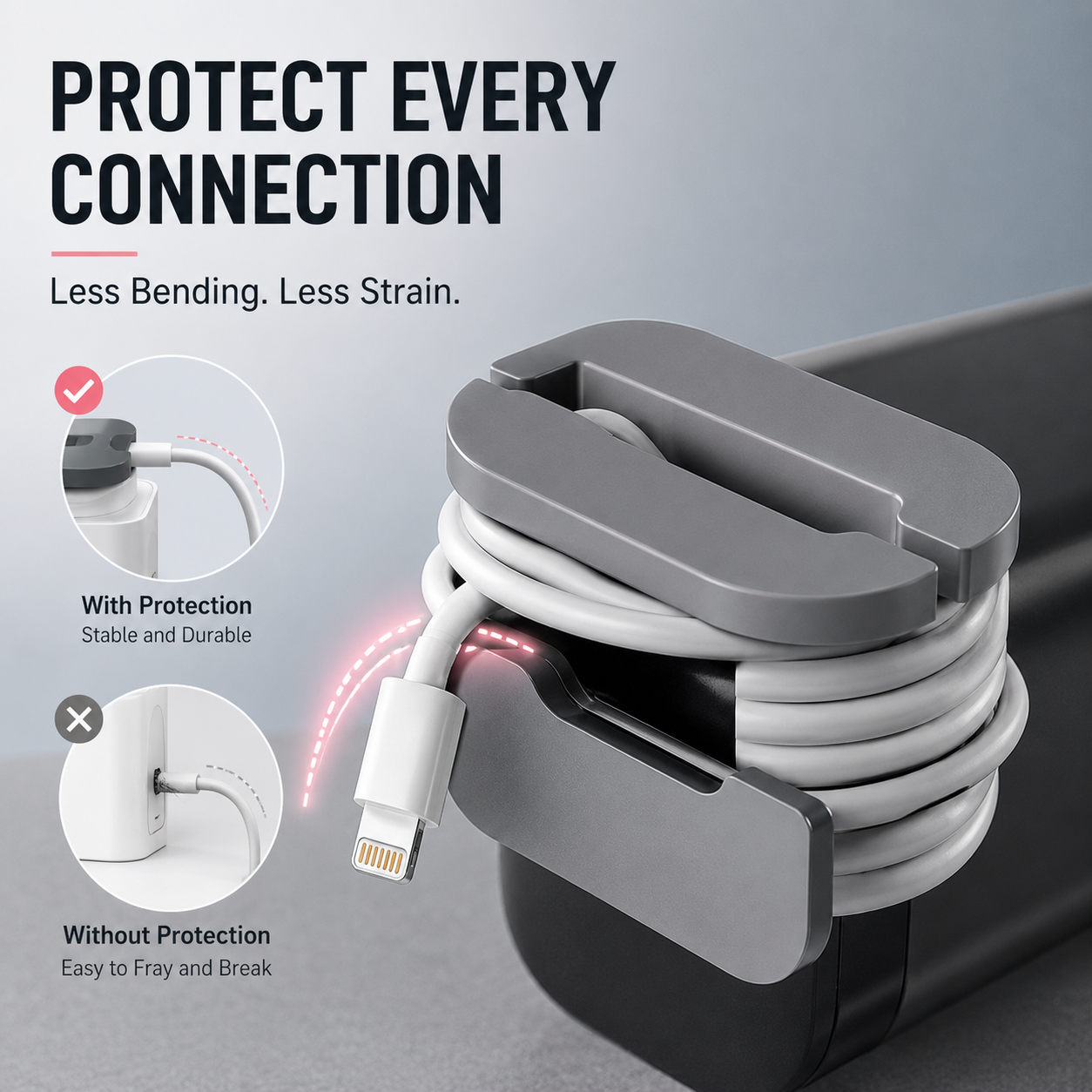 🔋 2-in-1 Charger Cable Organizer & Protective Wrap