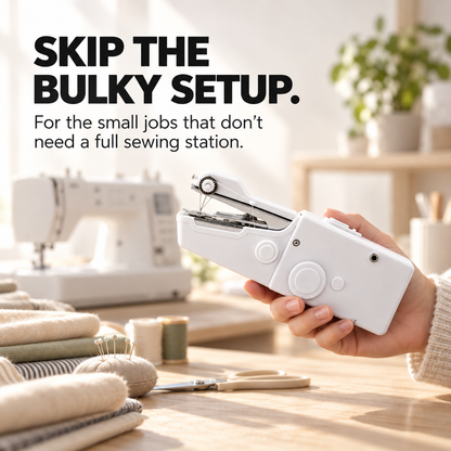 🧵 Handheld Mini Sewing Machine – Quick & Easy Fabric Repair Tool