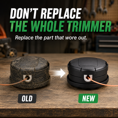 🌿 Replacement String Trimmer Head – Easy Reload for Smooth Yard Trimming