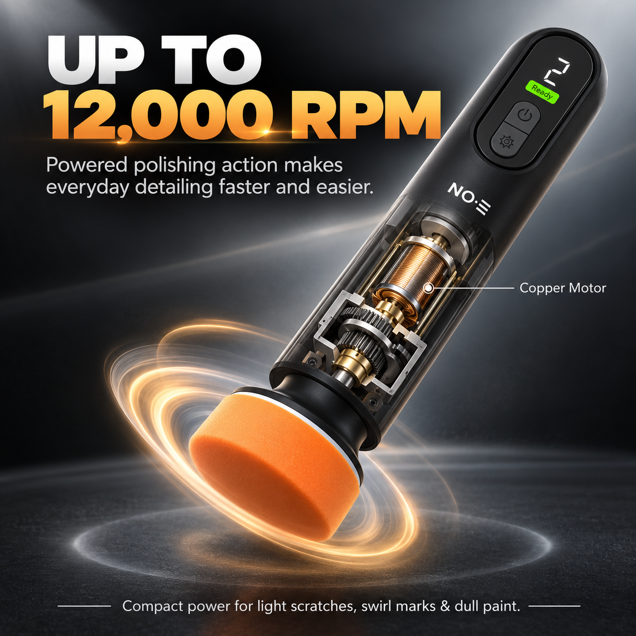 Cordless Car Polisher – 3-Speed Scratch & Shine Repair Tool