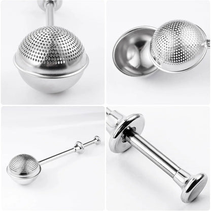 🥖 Stainless Steel Trigger Flour Duster – Scoop, Squeeze & Dust