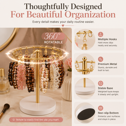 ✨ Elegant Hair Clip Organizer Stand💎