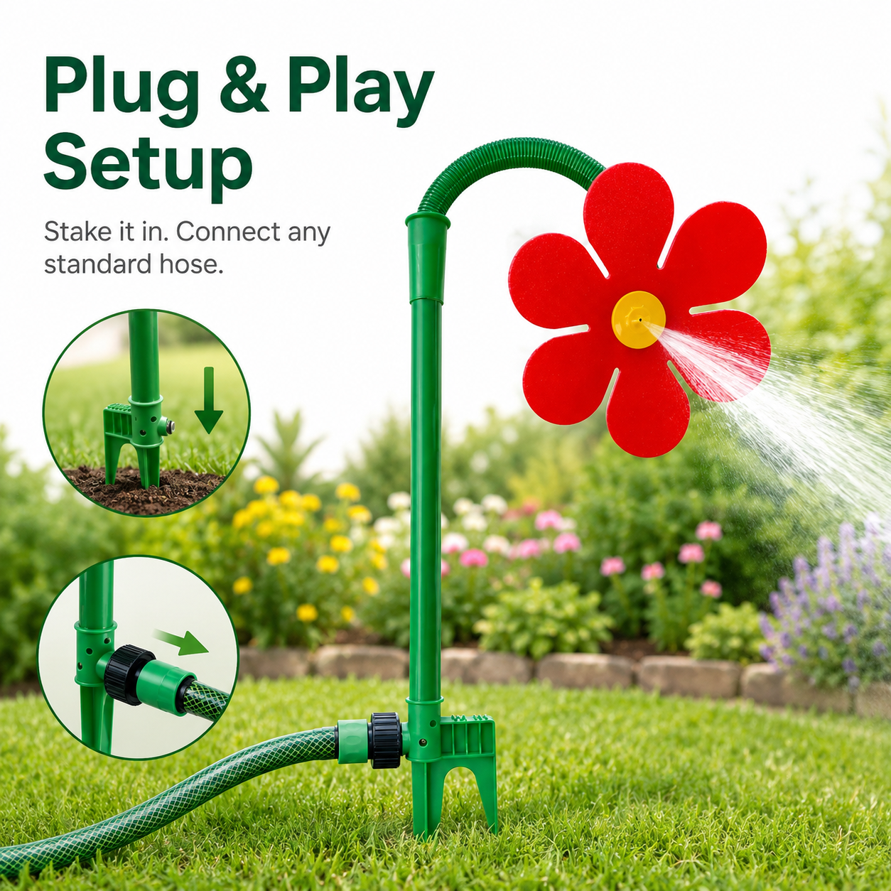 🌻Upgraded 68CM Large Dancing Sunflower Sprinkler
