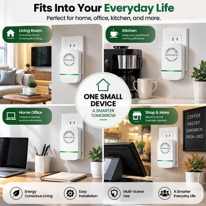 ⚡ Smart Power Saver Plug – Easy Plug-In Energy Management Device for Home & Office