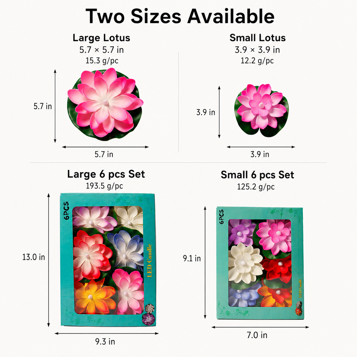 Floating Lotus LED Candle – Flameless Garden & Pool Decor for Spa, Patio, Wedding & Outdoor Ambience