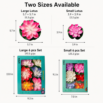 Floating Lotus LED Candle – Flameless Garden & Pool Decor for Spa, Patio, Wedding & Outdoor Ambience