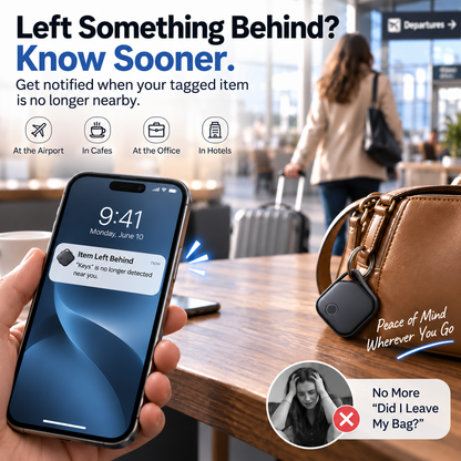 Smart Rechargeable Anti-Lost Tracker for Keys, Bags & Luggage