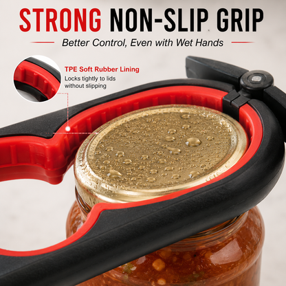 🔥 Open Tight Lids with Ease | 4-in-1 Multi-Function Jar Opener