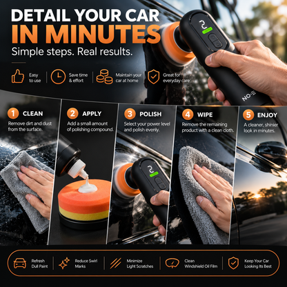 Cordless Car Polisher – 3-Speed Scratch & Shine Repair Tool