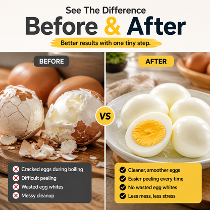 🥚 2PCS Egg Piercer for Perfect Boiled Eggs – Easy Peel Egg Tool with Safety Lock & 304 Stainless Steel Pin