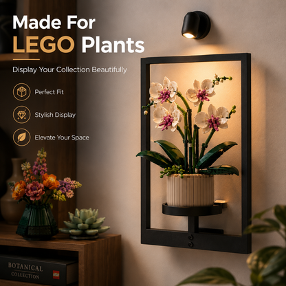 ✨ Modern Wall Plant Shelf With Ambient Light | Space-Saving Home Decor