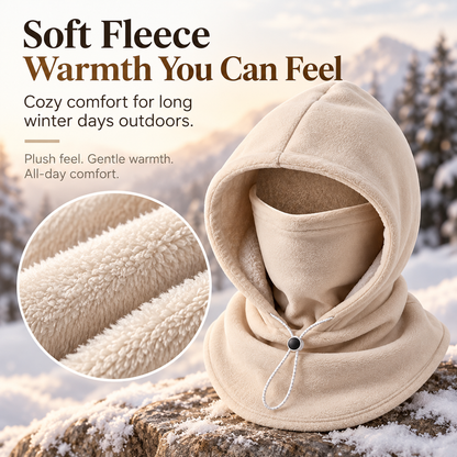 🥶 Fleece Balaclava Hood – Full Face & Neck Winter Protection for Outdoor Adventures