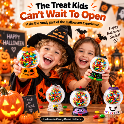🎃 Halloween Candy Dome Holders – DIY Trick-or-Treat Party Favor Kit, 18/36PCS