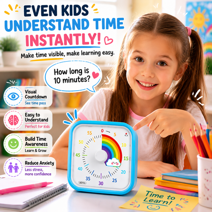 See Time. Stay Focused. Visual Timer for Kids & Adults