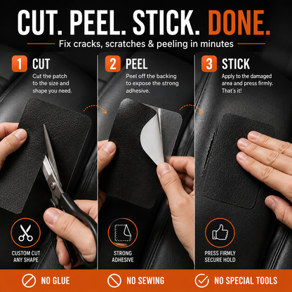 ✨ Self-Adhesive Leather Repair Roll – Quick Fix for Sofas, Car Seats & Chairs