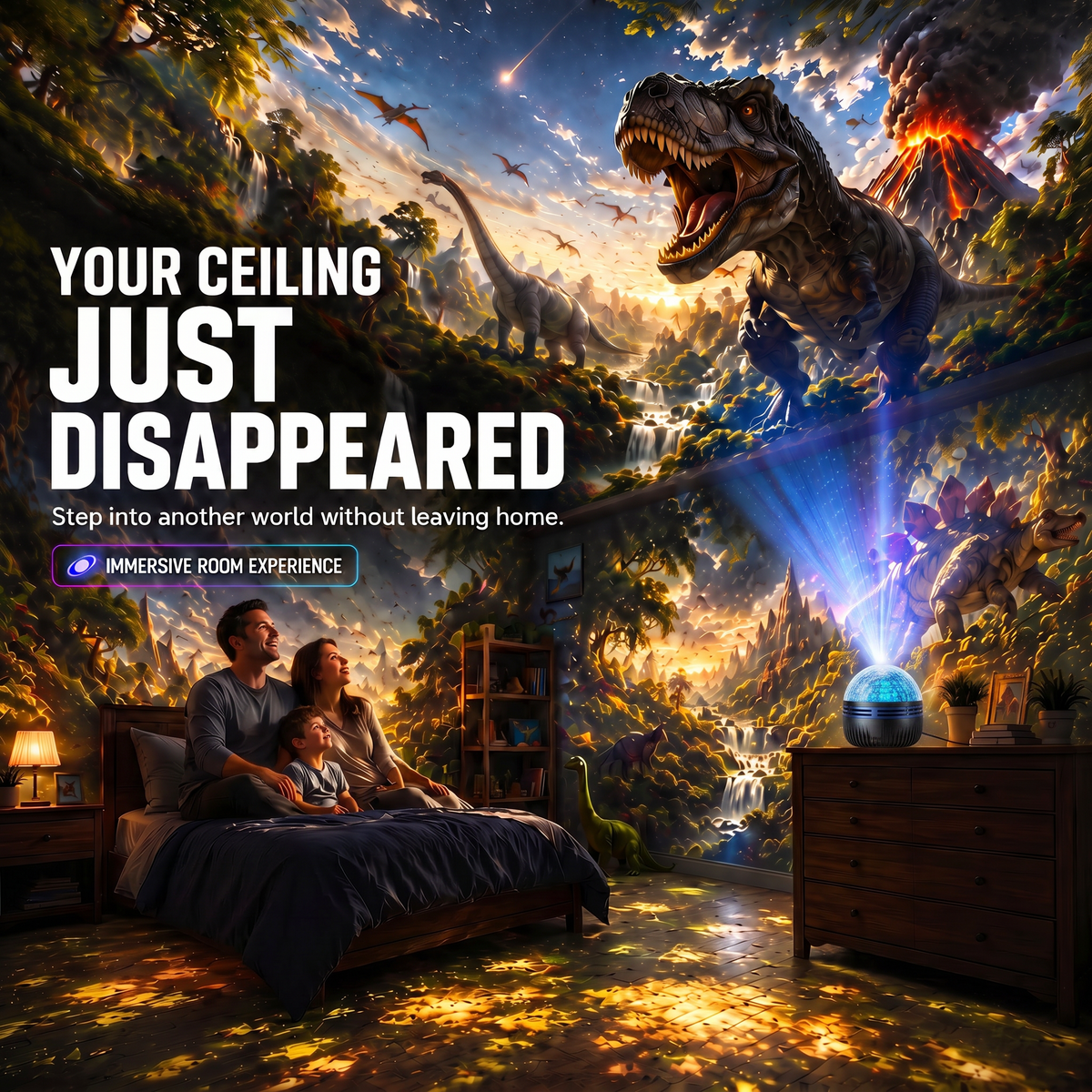 🦖 Dinosaur Room Light ✨ Light Up Your Prehistoric Adventure