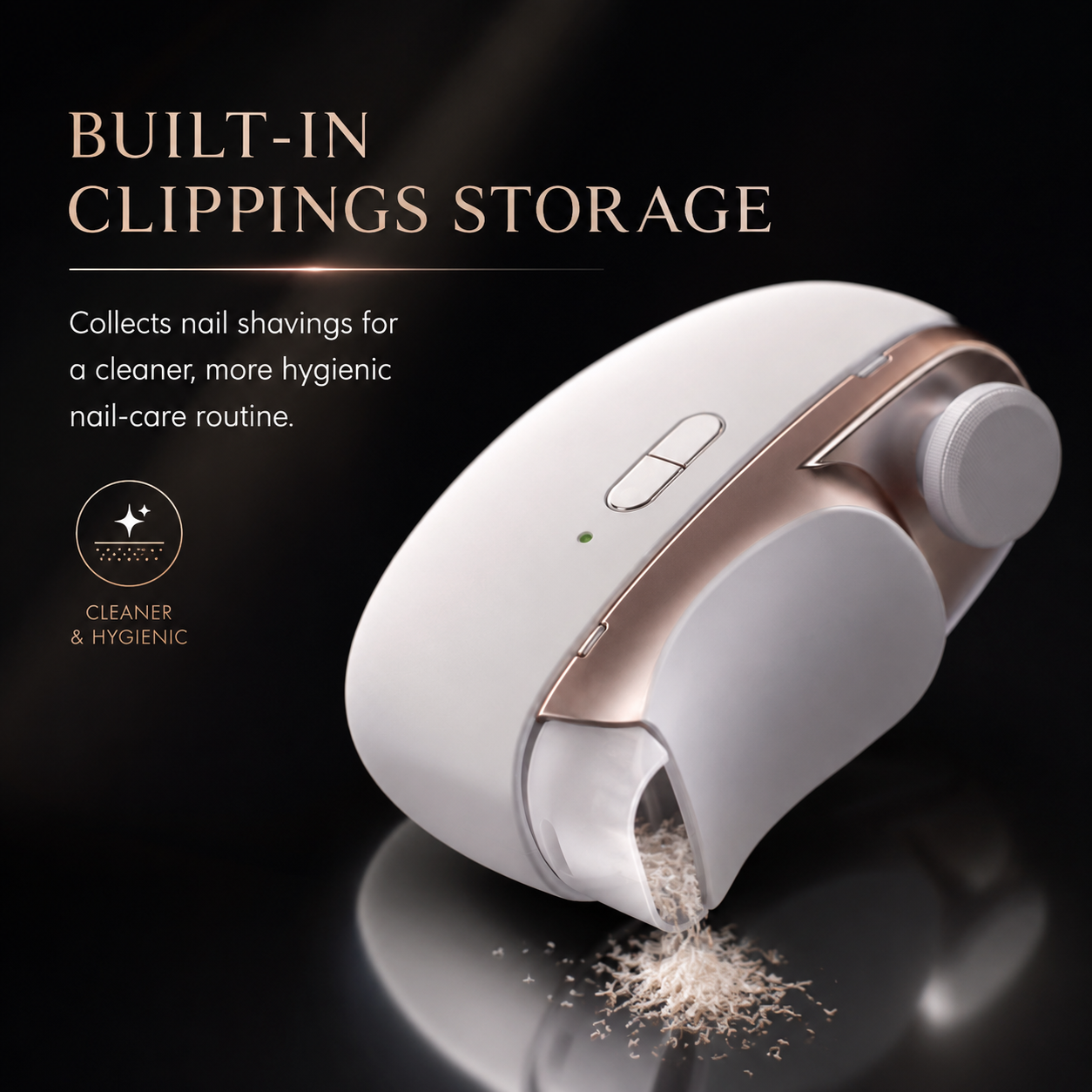 Automatic Electric Nail Clipper & Polisher – Easy Trim, Smooth Finish & Mess-Free Nail Care