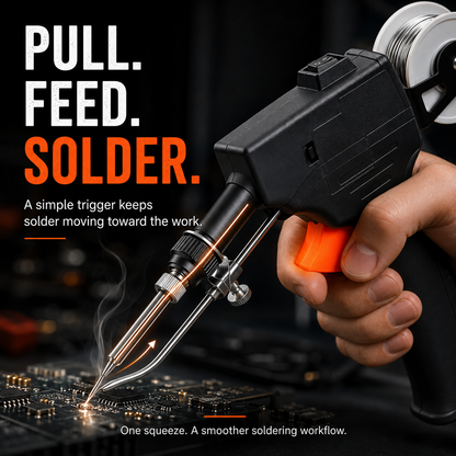 🔥 One-Hand Trigger-Feed Soldering Gun – Easy Soldering for DIY & Electronics Repair